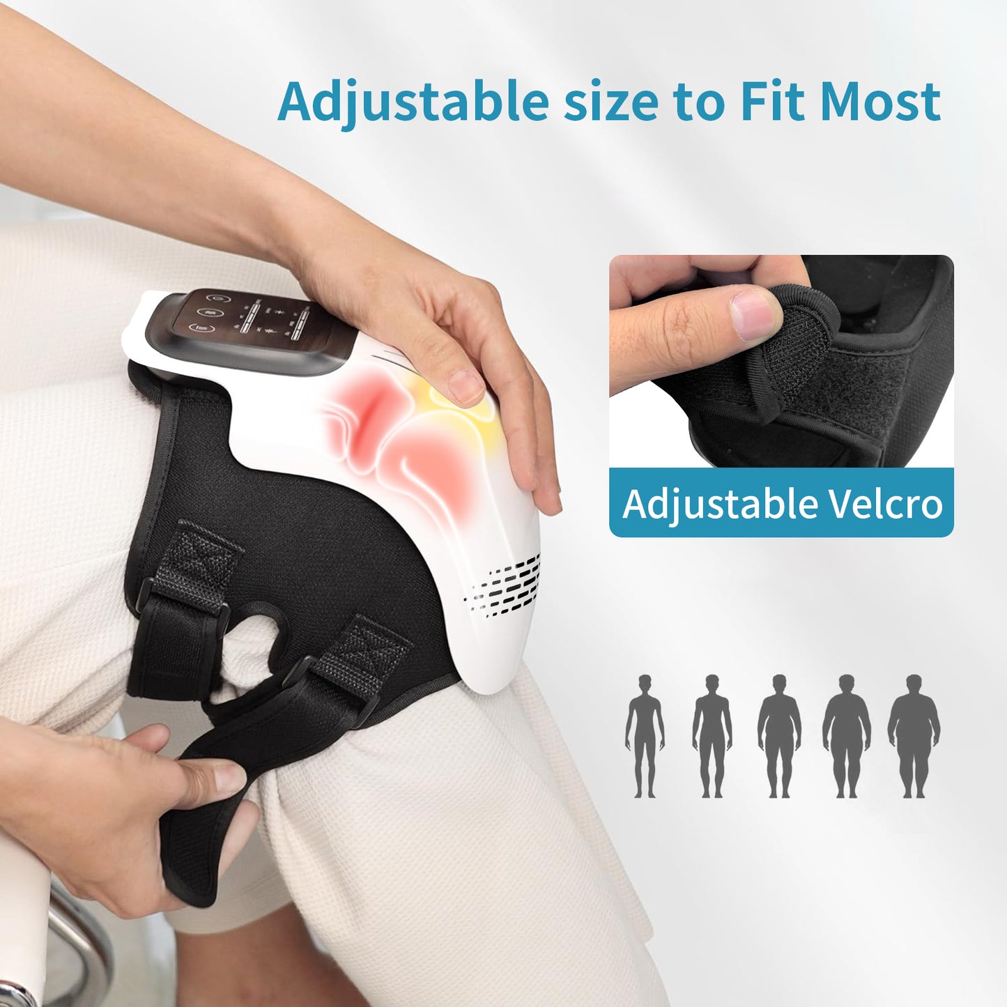 Intelligente Knie Massager – Elektrische Knie Massage met Warmte, Vibratie & Infrarood