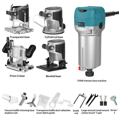 Edge Trimmer Electric Woodworking Tool For Grooving Edging And Hollowing